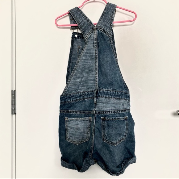 Patchwork denim overalls for girls - Picture 2 of 7